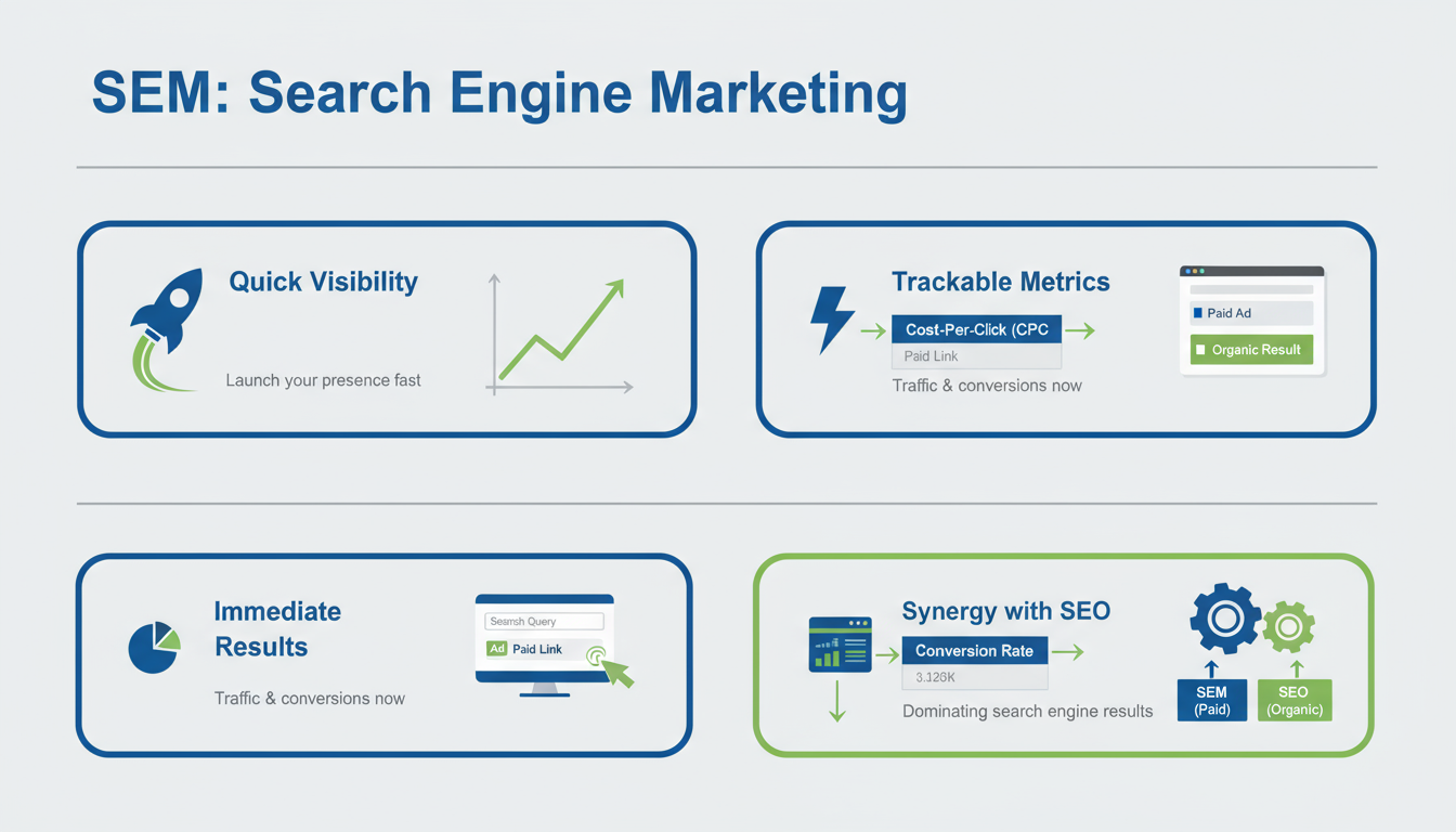 SEM - Quick visibility with search engine marketing